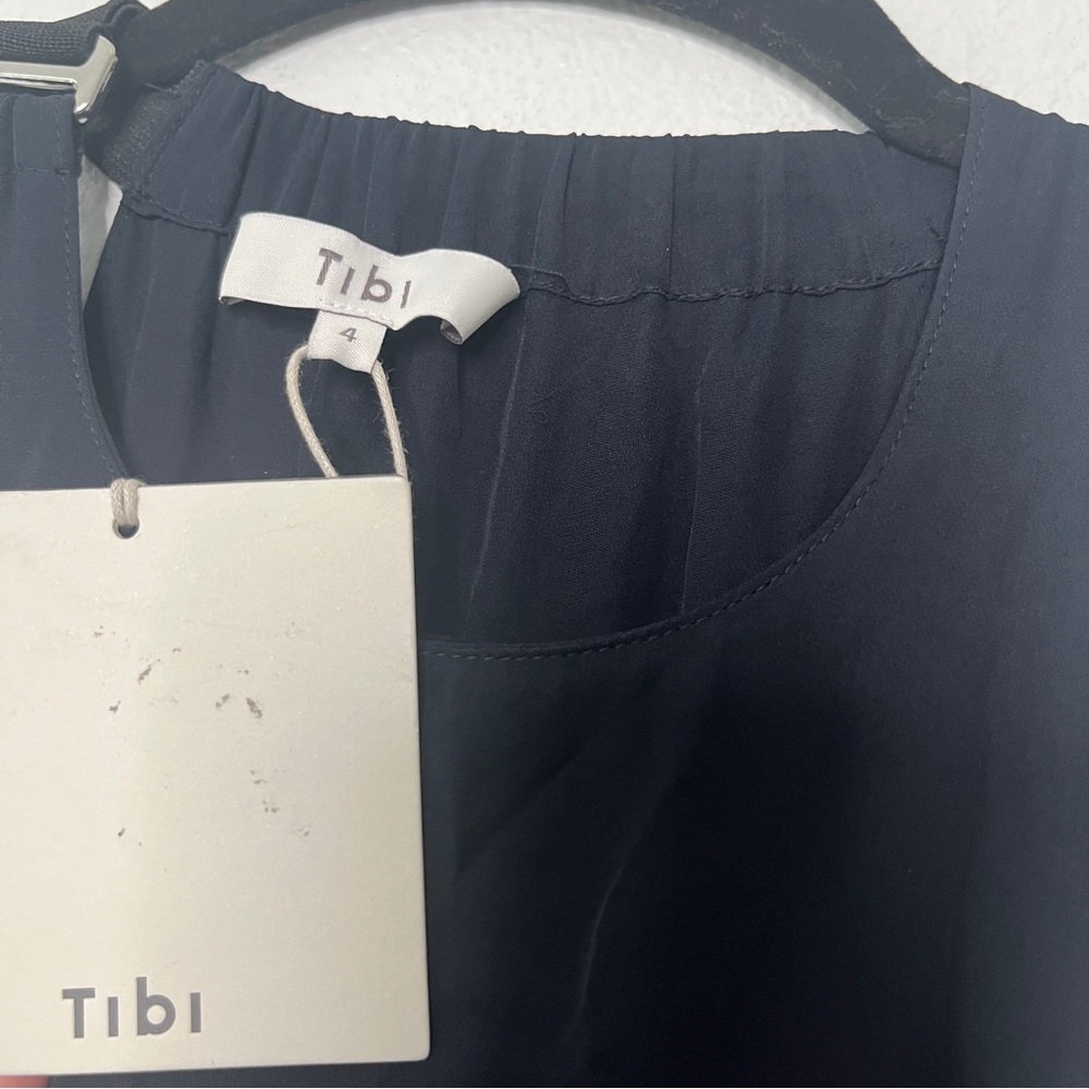 Tibi Claude Sequin Layered Halter Dress Drop Waist Cocktail Party Size 4 NEW - Picture 4 of 8